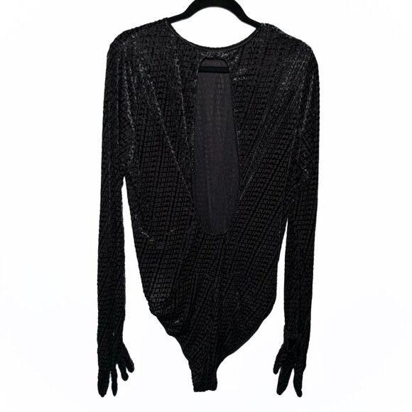 Skims Velvet Glove Bodysuit - Soot - 4x - Picture 3 of 11